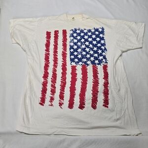 Vintage American Flag Graphic T-Shirt Made In Ireland